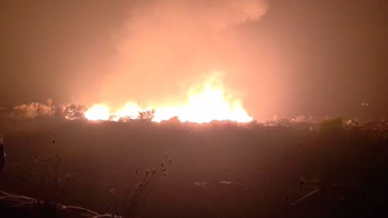 মাতারবাড়ী তাপবিদ্যুৎকেন্দ্রের স্ক্র্যাপ ইয়ার্ডের গুদামে আগুন